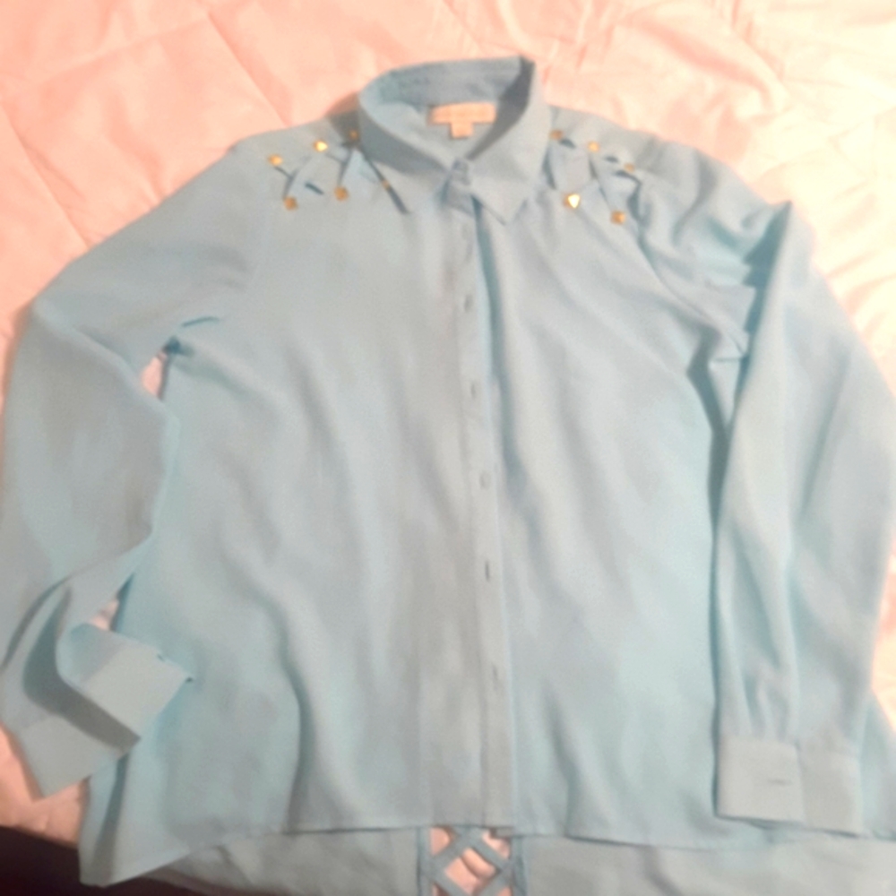Nwt Light aqua Nicki Minaj blouse